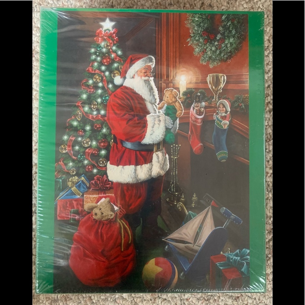 New in Sealed Box Christmas Party Oversized Santa Claus 1,000 Piece Puzzle